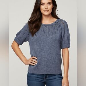 Ralph Lauren Heather Blue Knit Sweater